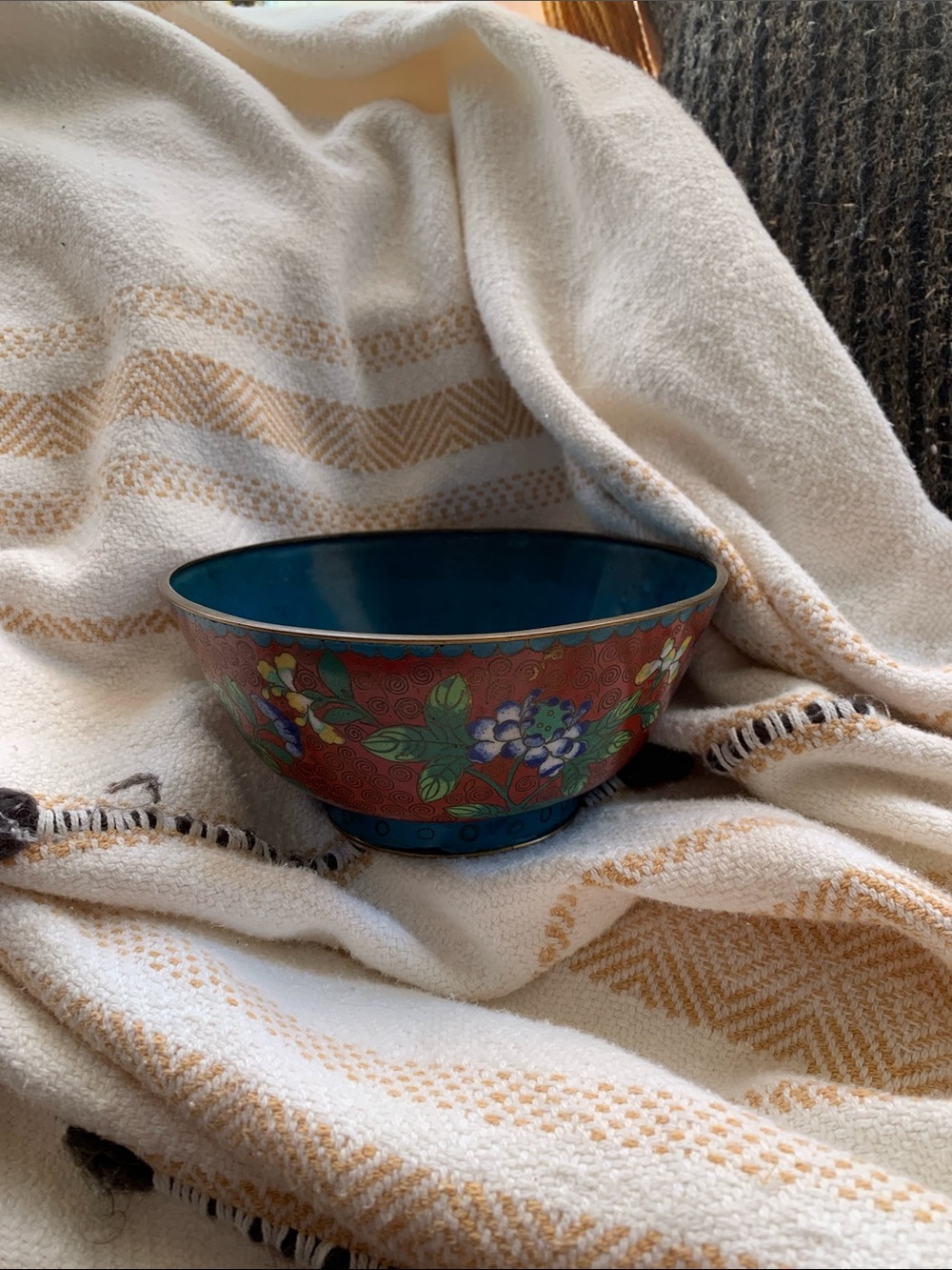 Antique Chinese Cloisonne Bowl